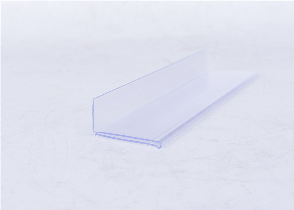 Plastic Extruded Sections Transparent Type For Showing Shop Price Information