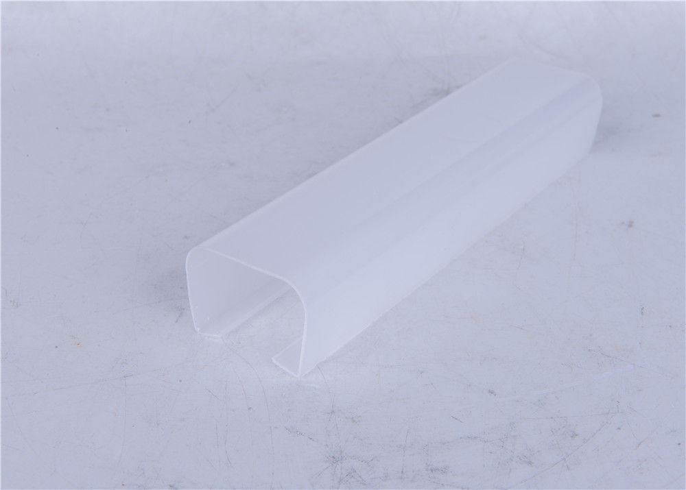 LED Light Extrusion Plastic Profiles High Energy Efficiency LED Mounting Channel